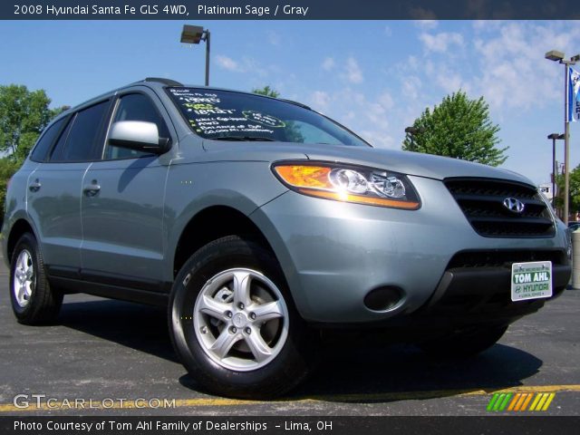 2008 Hyundai Santa Fe GLS 4WD in Platinum Sage