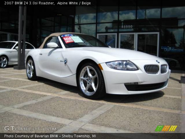 2007 BMW Z4 3.0si Roadster in Alpine White