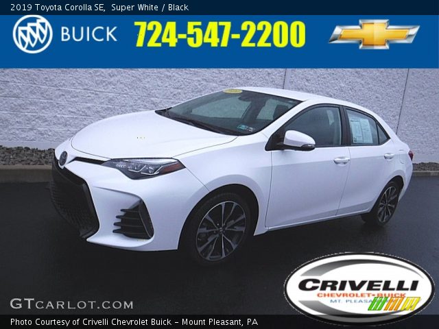 2019 Toyota Corolla SE in Super White