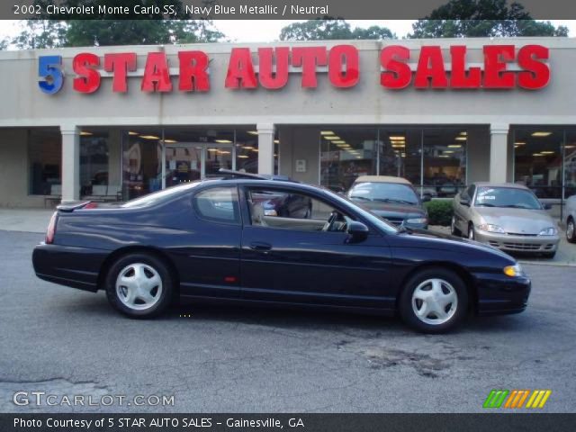 2002 Chevrolet Monte Carlo SS in Navy Blue Metallic