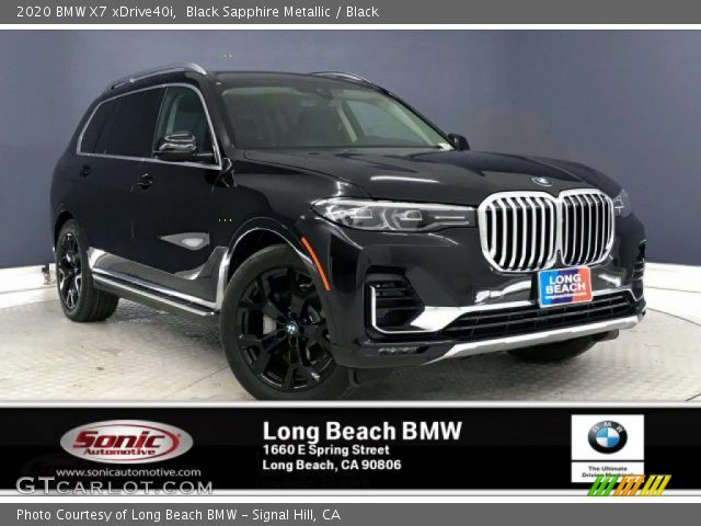 2020 BMW X7 xDrive40i in Black Sapphire Metallic