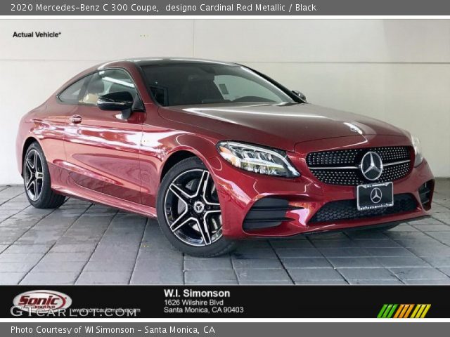 2020 Mercedes-Benz C 300 Coupe in designo Cardinal Red Metallic