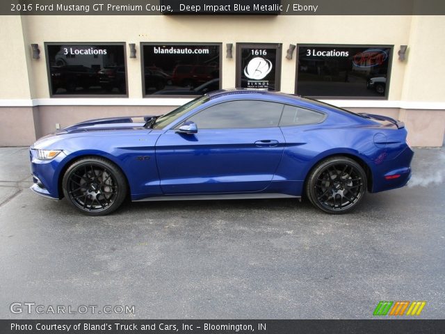 2016 Ford Mustang GT Premium Coupe in Deep Impact Blue Metallic