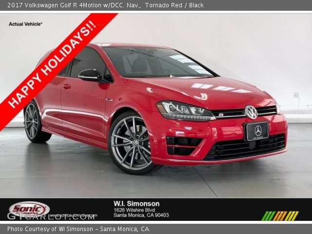 2017 Volkswagen Golf R 4Motion w/DCC. Nav. in Tornado Red