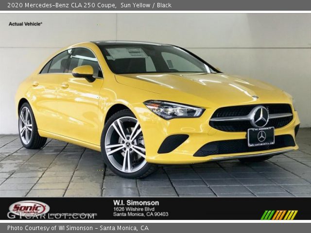 2020 Mercedes-Benz CLA 250 Coupe in Sun Yellow