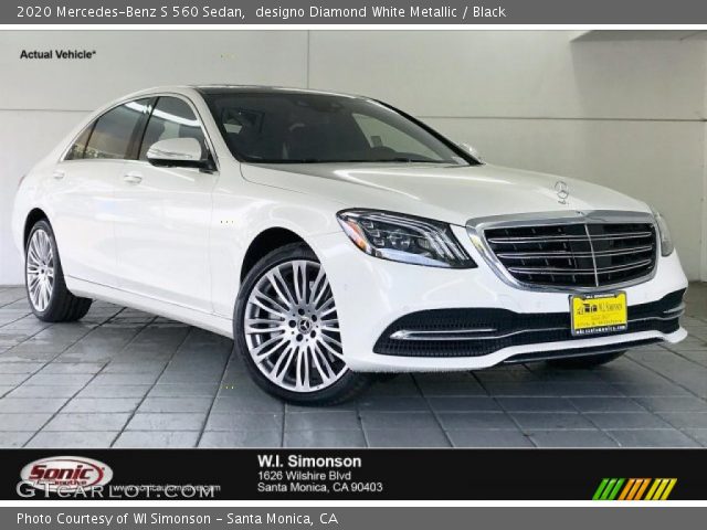 2020 Mercedes-Benz S 560 Sedan in designo Diamond White Metallic