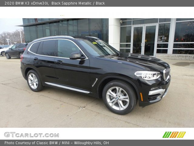 2020 BMW X3 xDrive30i in Black Sapphire Metallic