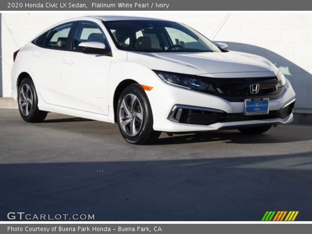 2020 Honda Civic LX Sedan in Platinum White Pearl