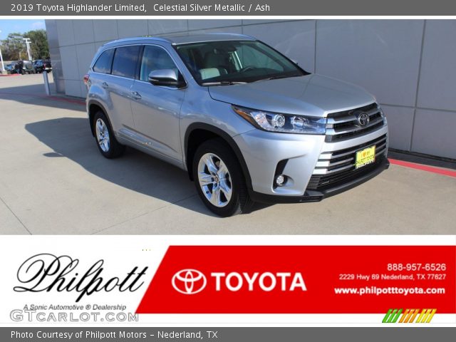 2019 Toyota Highlander Limited in Celestial Silver Metallic