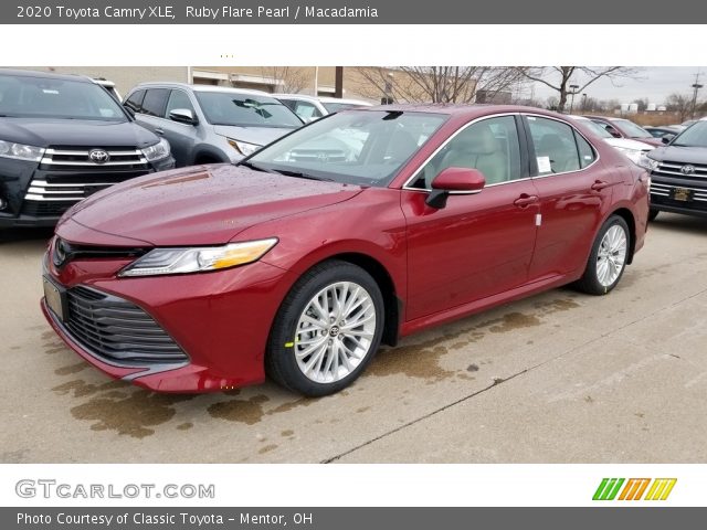 2020 Toyota Camry XLE in Ruby Flare Pearl