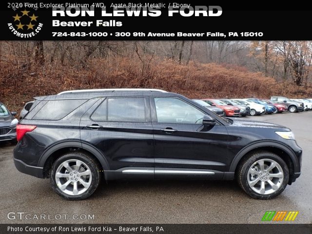 2020 Ford Explorer Platinum 4WD in Agate Black Metallic