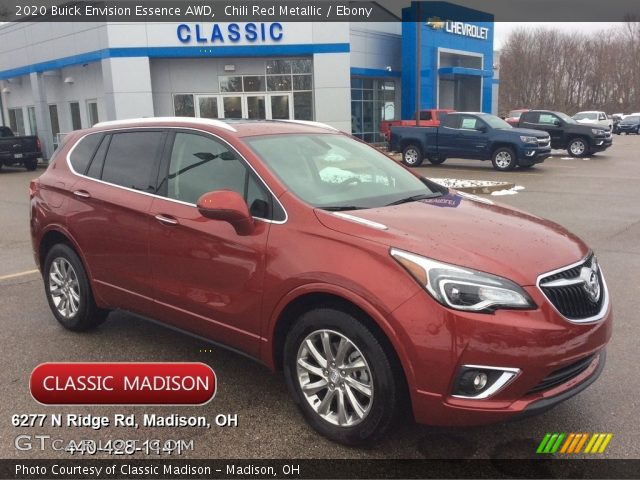 2020 Buick Envision Essence AWD in Chili Red Metallic