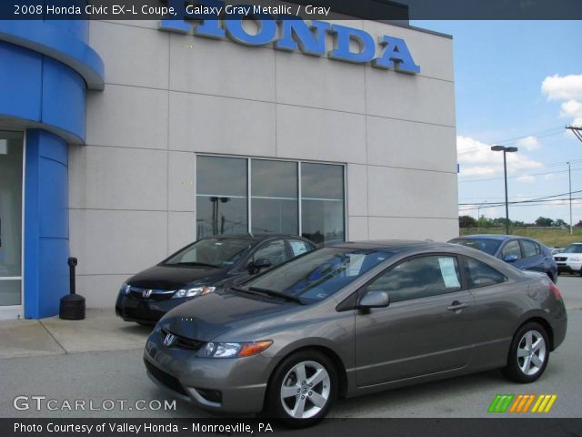 2008 Honda Civic EX-L Coupe in Galaxy Gray Metallic