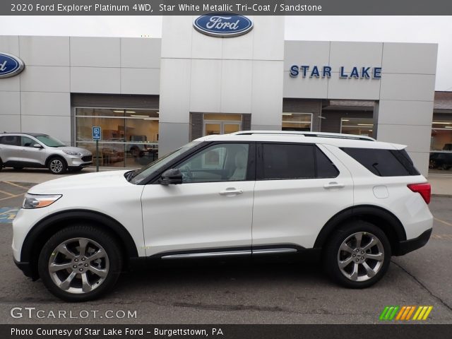 2020 Ford Explorer Platinum 4WD in Star White Metallic Tri-Coat