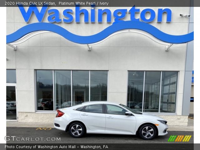 2020 Honda Civic LX Sedan in Platinum White Pearl