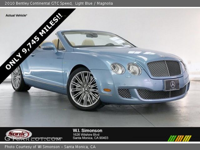 2010 Bentley Continental GTC Speed in Light Blue