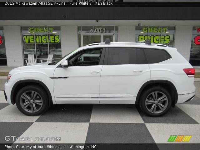 2019 Volkswagen Atlas SE R-Line in Pure White