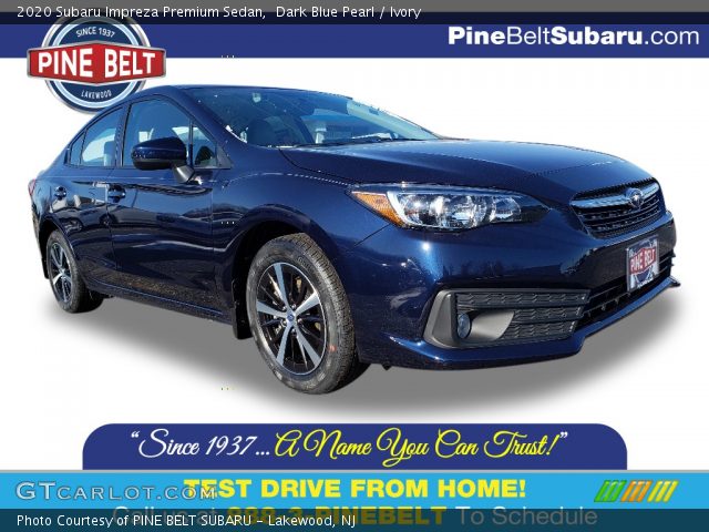 2020 Subaru Impreza Premium Sedan in Dark Blue Pearl