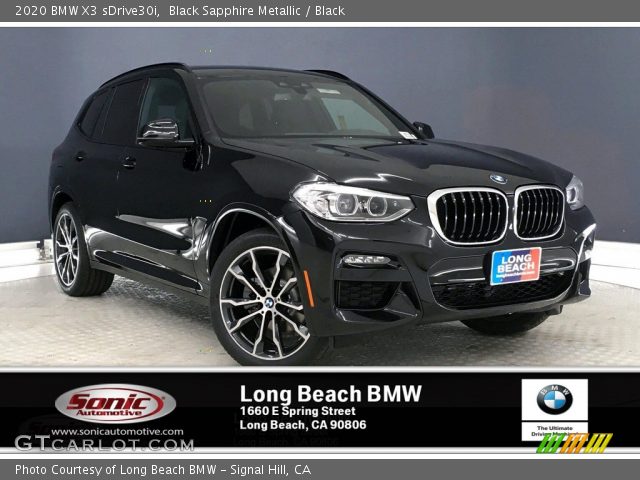 2020 BMW X3 sDrive30i in Black Sapphire Metallic