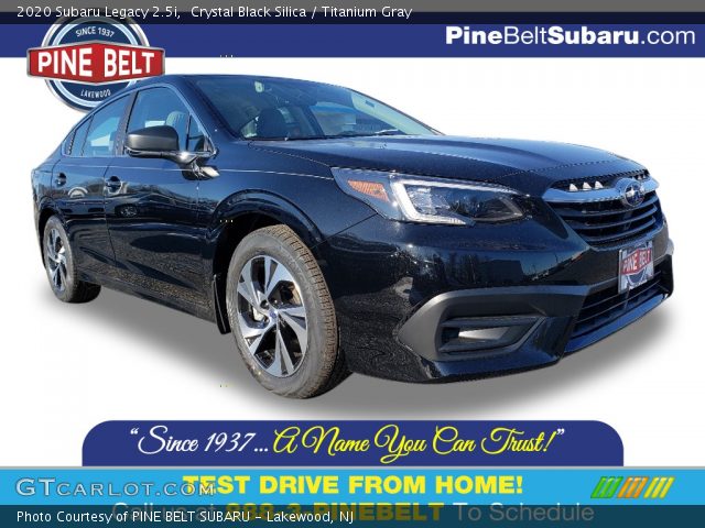 2020 Subaru Legacy 2.5i in Crystal Black Silica