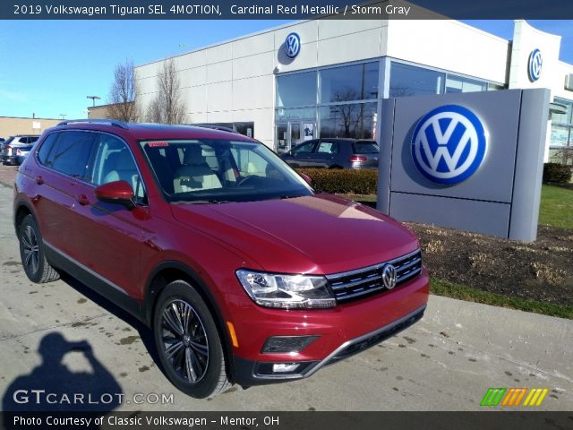 2019 Volkswagen Tiguan SEL 4MOTION in Cardinal Red Metallic
