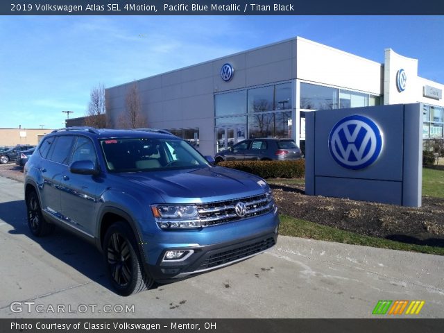 2019 Volkswagen Atlas SEL 4Motion in Pacific Blue Metallic