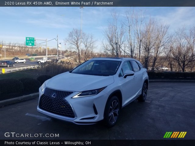 2020 Lexus RX 450h AWD in Eminent White Pearl