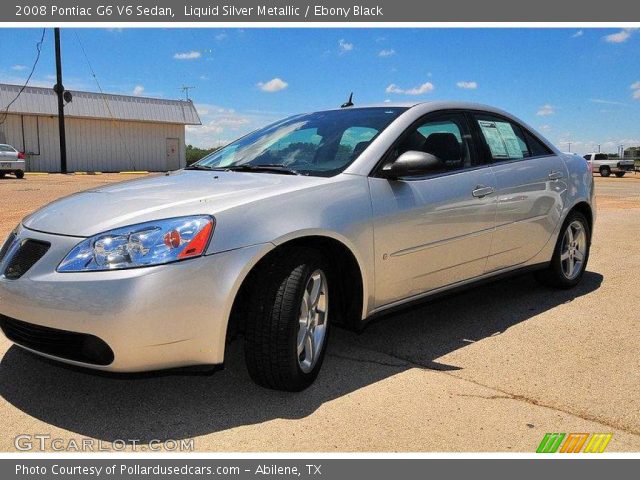 2008 Pontiac G6 V6 Sedan in Liquid Silver Metallic