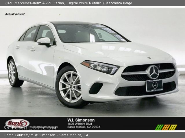 2020 Mercedes-Benz A 220 Sedan in Digital White Metallic