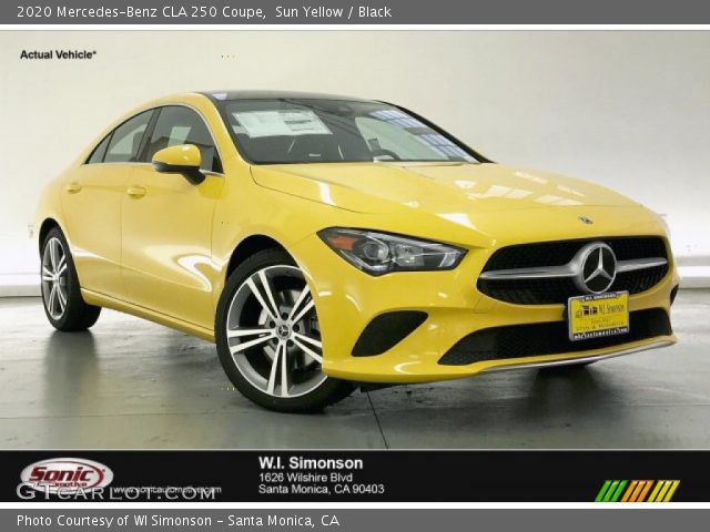 2020 Mercedes-Benz CLA 250 Coupe in Sun Yellow