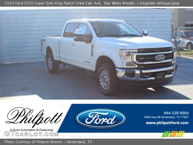 2020 Ford F250 Super Duty King Ranch Crew Cab 4x4 in Star White Metallic