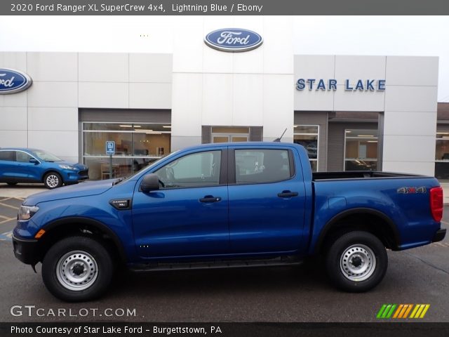 2020 Ford Ranger XL SuperCrew 4x4 in Lightning Blue