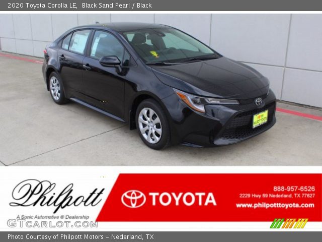 2020 Toyota Corolla LE in Black Sand Pearl
