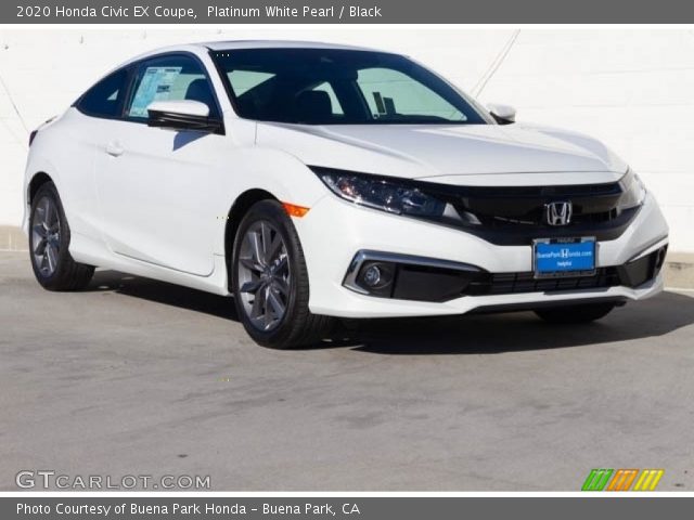 2020 Honda Civic EX Coupe in Platinum White Pearl