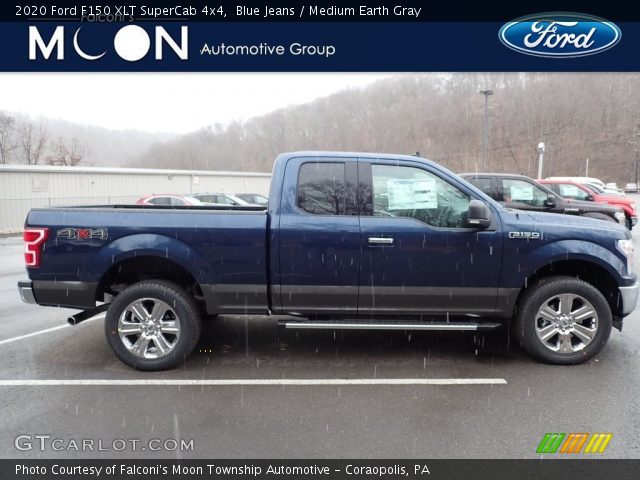 2020 Ford F150 XLT SuperCab 4x4 in Blue Jeans