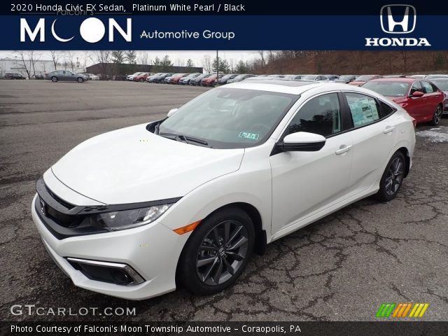 2020 Honda Civic EX Sedan in Platinum White Pearl