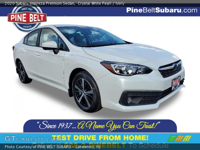 2020 Subaru Impreza Premium Sedan in Crystal White Pearl