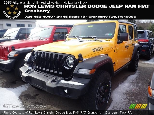 2020 Jeep Wrangler Unlimited Willys 4x4 in Hellayella