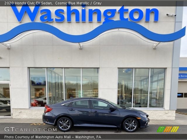 2020 Honda Civic EX Sedan in Cosmic Blue Metallic