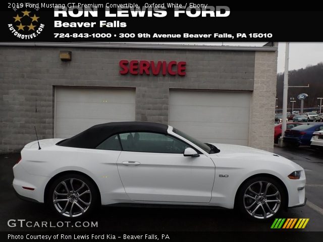 2019 Ford Mustang GT Premium Convertible in Oxford White
