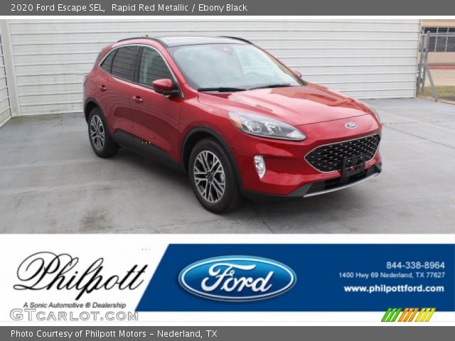 2020 Ford Escape SEL in Rapid Red Metallic