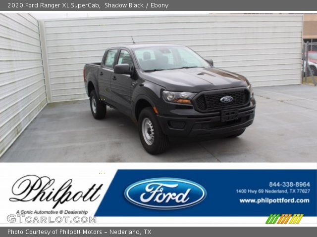 2020 Ford Ranger XL SuperCab in Shadow Black