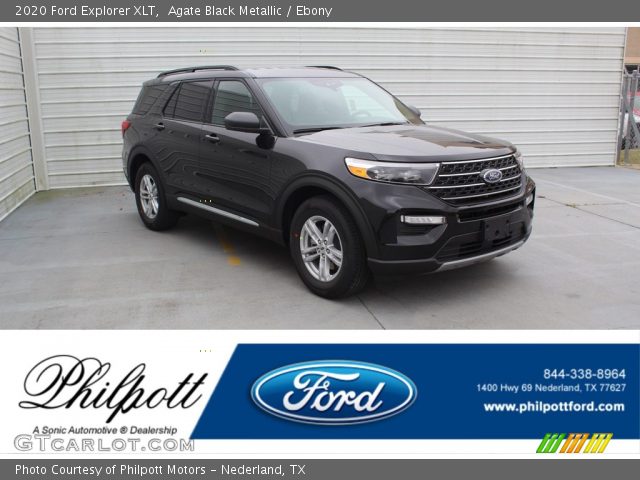 2020 Ford Explorer XLT in Agate Black Metallic