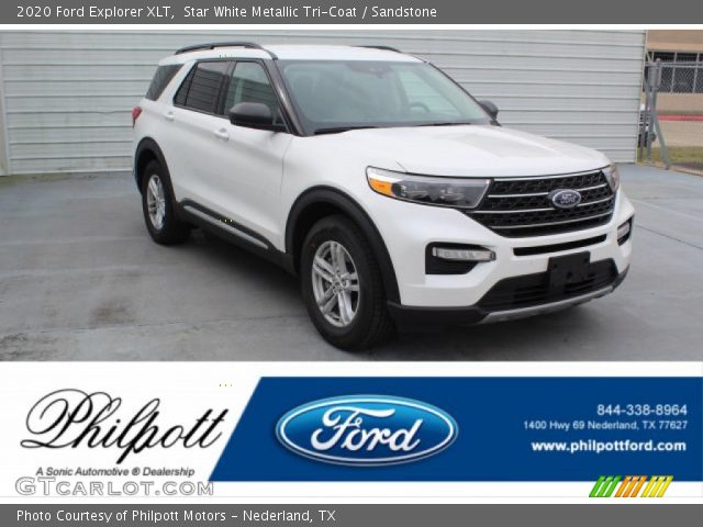 2020 Ford Explorer XLT in Star White Metallic Tri-Coat