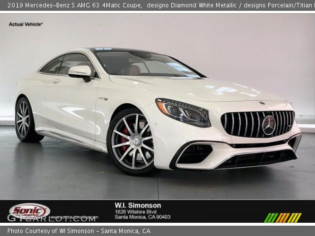 2019 Mercedes-Benz S AMG 63 4Matic Coupe in designo Diamond White Metallic