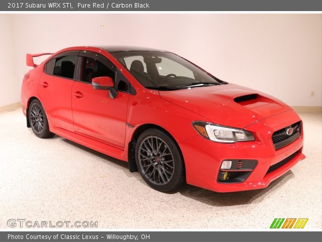 2017 Subaru WRX STI in Pure Red