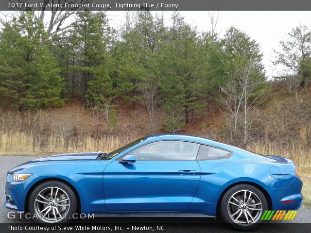 2017 Ford Mustang Ecoboost Coupe in Lightning Blue