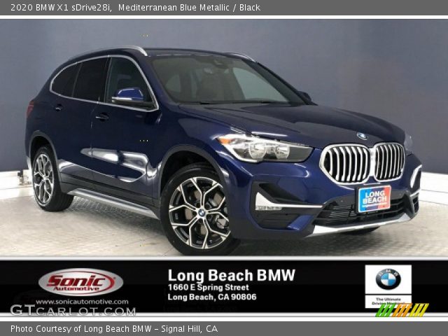 2020 BMW X1 sDrive28i in Mediterranean Blue Metallic
