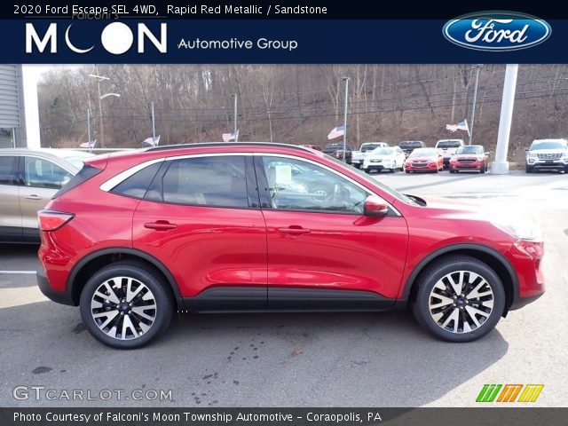 2020 Ford Escape SEL 4WD in Rapid Red Metallic