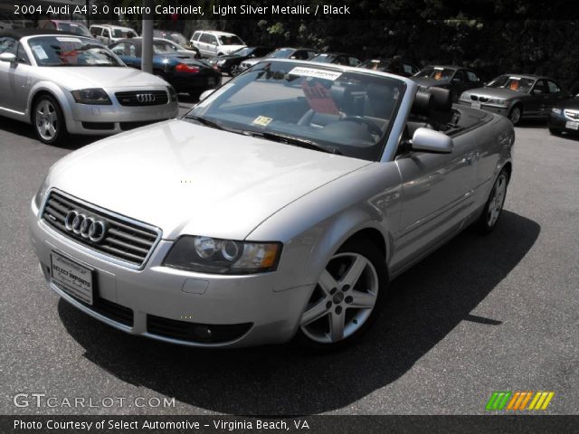2004 Audi A4 3.0 quattro Cabriolet in Light Silver Metallic
